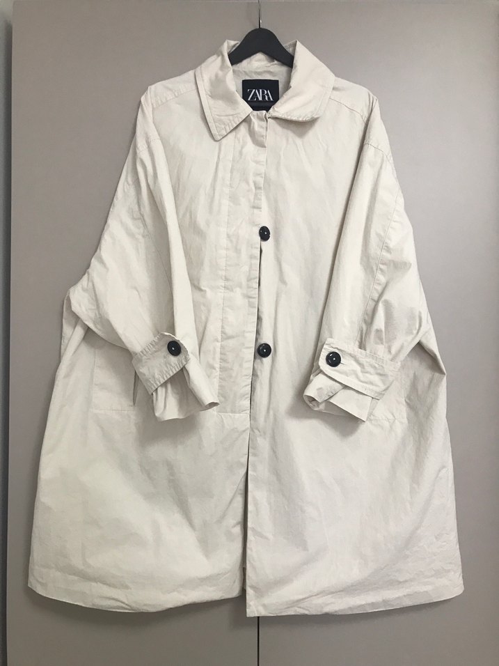 Zara oversize Trençkot - Görsel 4