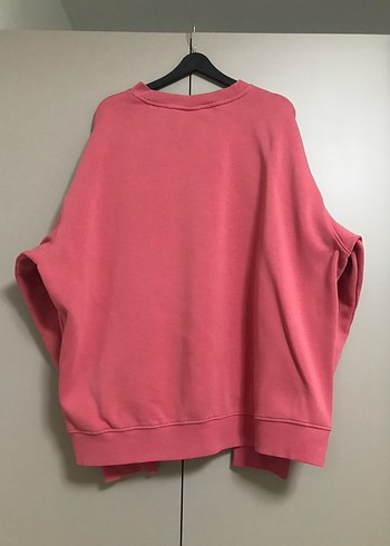 H&M Pembe Oversize Sweatshirt - Görsel 3