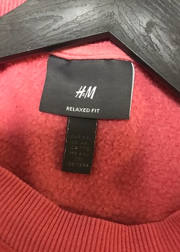 H&M Pembe Oversize Sweatshirt - Görsel 4