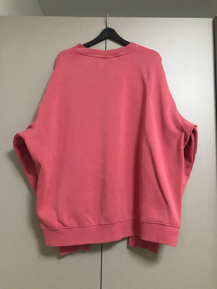 H&M Pembe Oversize Sweatshirt - Görsel 3
