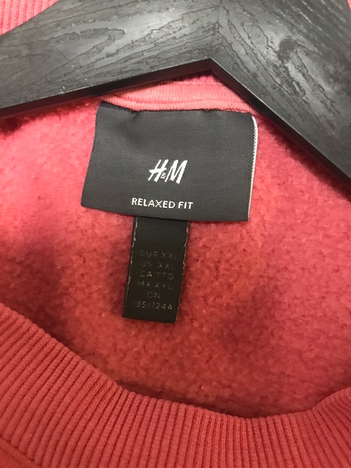 H&M Pembe Oversize Sweatshirt - Görsel 4
