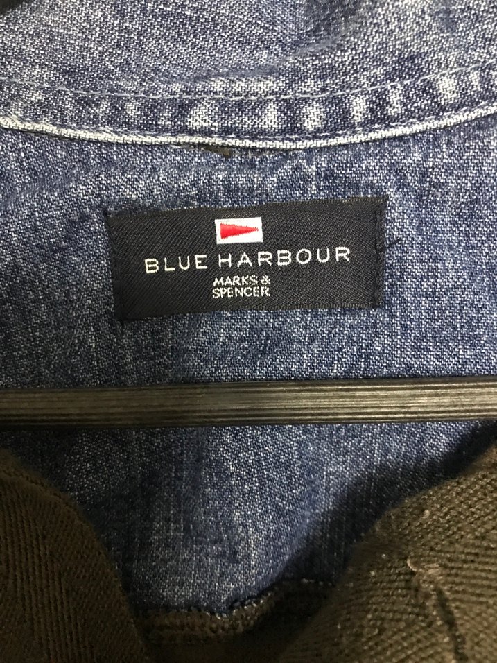 Marks & Spencer denim yaka detaylı triko - Görsel 4