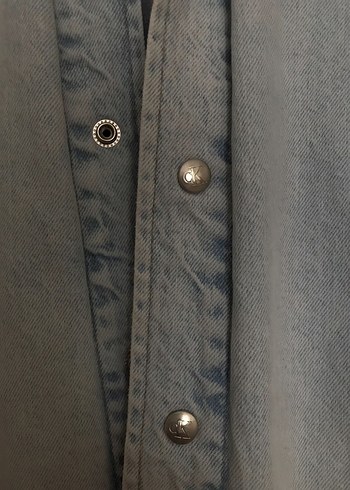 Calvin Klein oversize Denim Ceket - Görsel 4