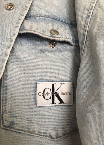 Calvin Klein oversize Denim Ceket - Görsel 3