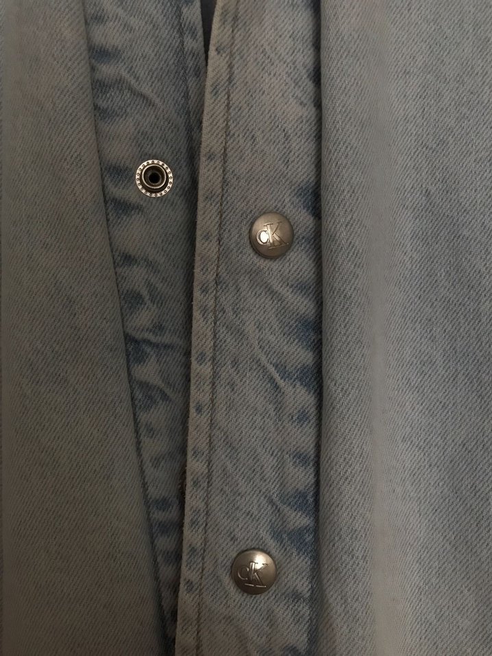 Calvin Klein oversize Denim Ceket - Görsel 4