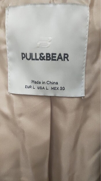 l Beden Pull and Bear Peluş Mont