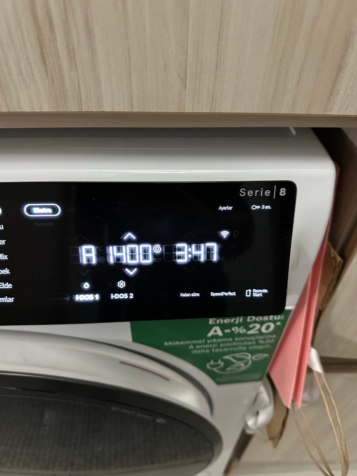 BOSCH SERİ 8ALMAN ÜRETİMİ
WGB244A0TR/11
İ-DOS YIKAMALI 9KG - Görsel 2