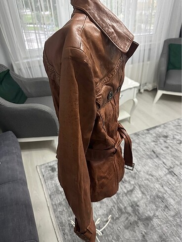 BUGATTİ MARKA XXL BEDEN HAKİKİ ÇOK ŞIK DERİ MONT KALIBI DARDIR G - Görsel 4