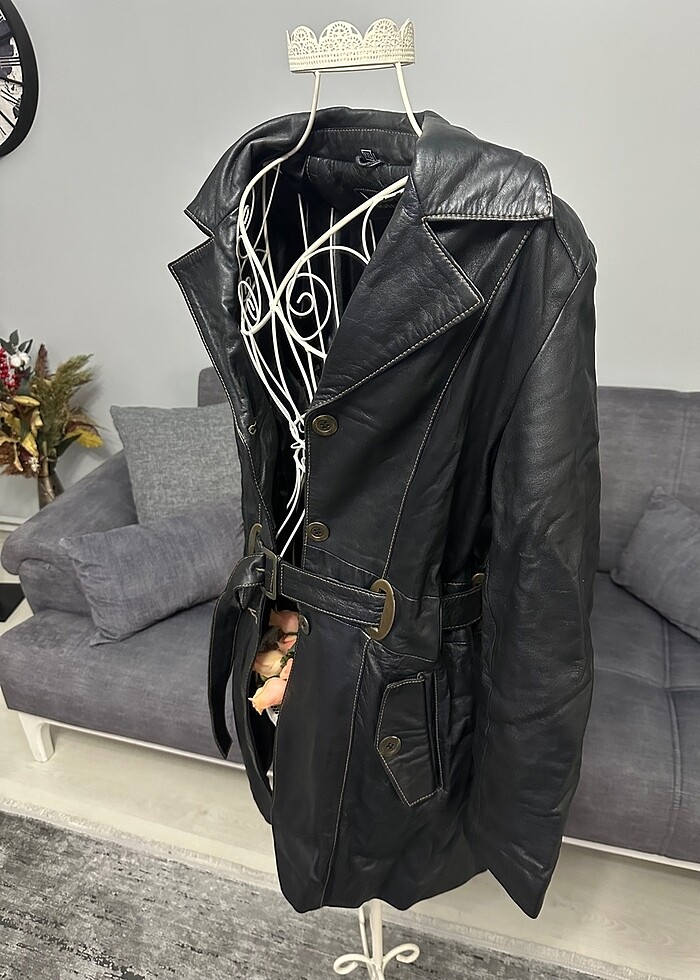 BUGATTİ MARKA XXL BEDEN HAKİKİ ÇOK ŞIK DERİ MONT KALIBI DARDIR G - Görsel 3