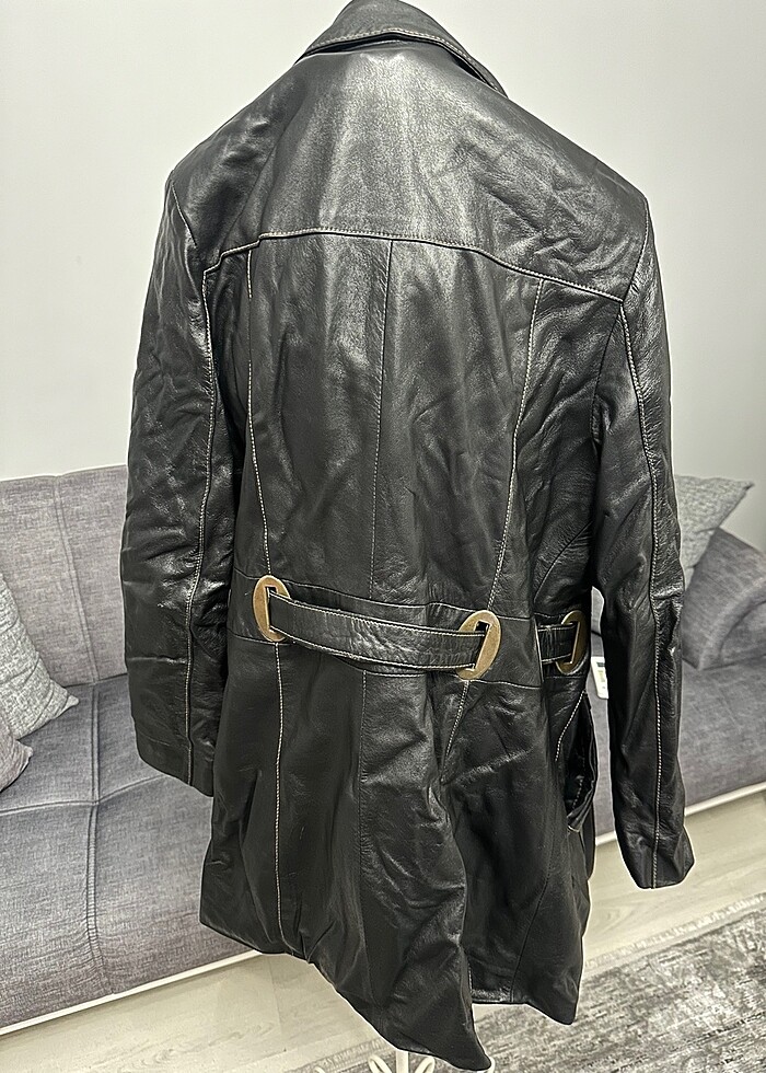 BUGATTİ MARKA XXL BEDEN HAKİKİ ÇOK ŞIK DERİ MONT KALIBI DARDIR G - Görsel 2