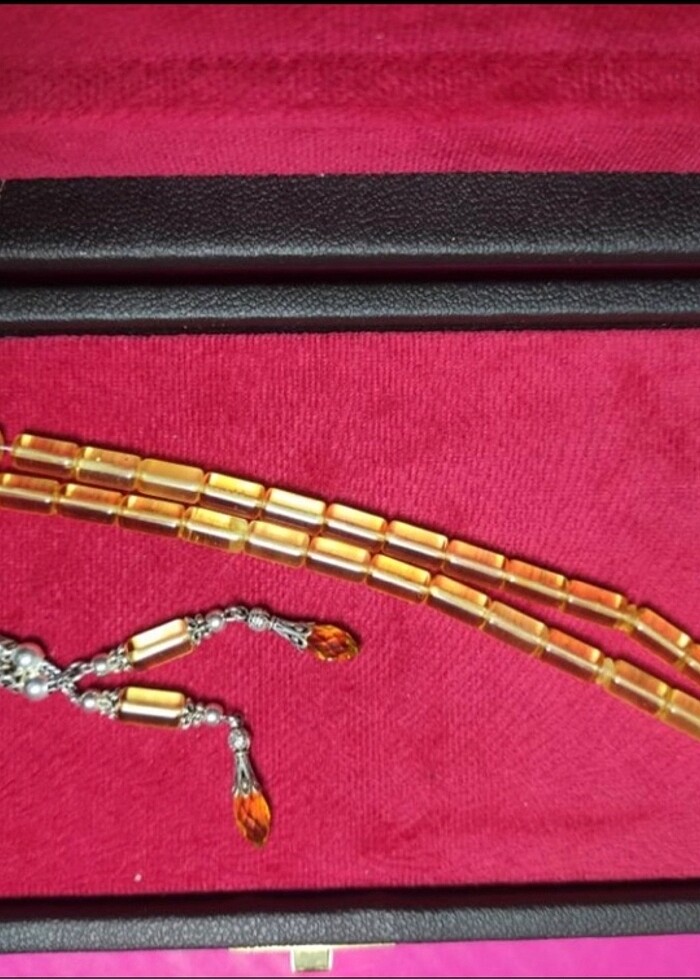 13gr. Kapsül Kesim Ukrayna Damla Kehribar 925 Ayar Gümüş Püsküll - Görsel 2