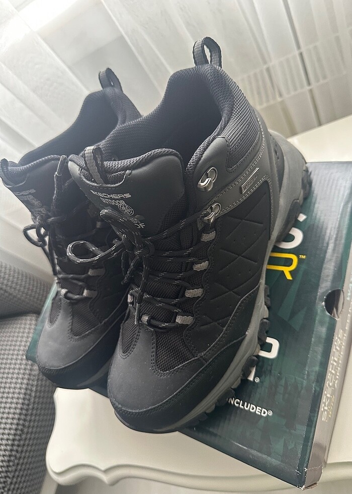 41,5 NUMARA SKECHERS 66283/BLK  SELMEN -TELAGO BLACK WATERPROOF  - Görsel 3