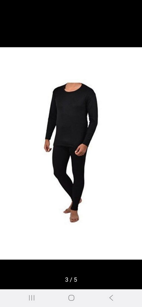 Erkek Siyah Termal içlik takım - Görsel 2