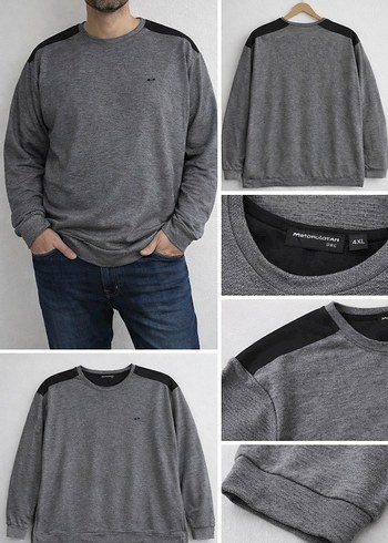 Metropolitan Erkek Sweatshirt  4XL Beden - Görsel 6