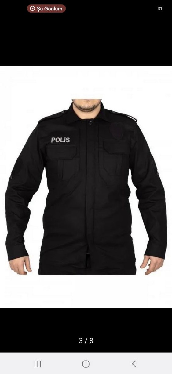 Siyah Polis gömleği — görsel 3/8