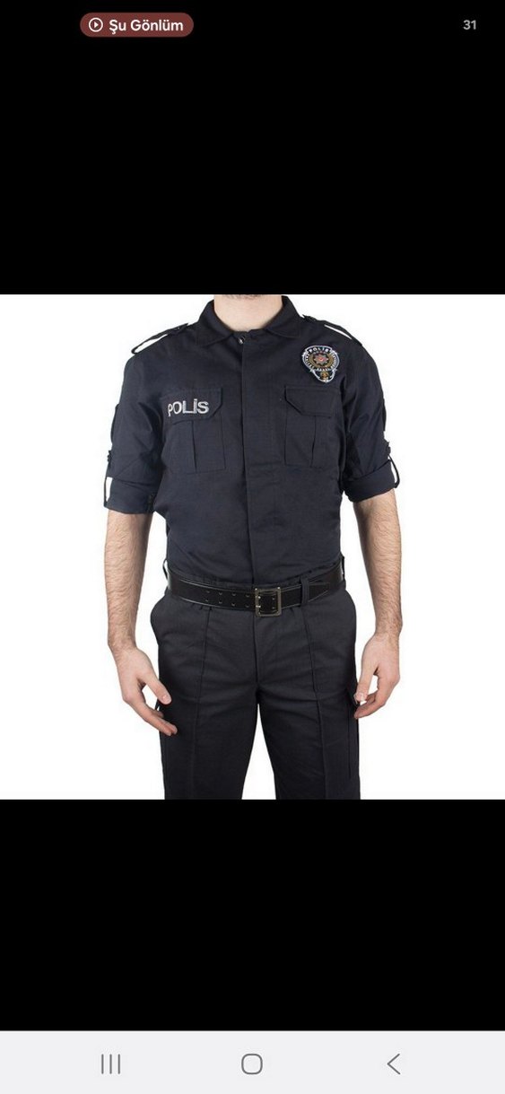 Siyah Polis gömleği — görsel 7/8