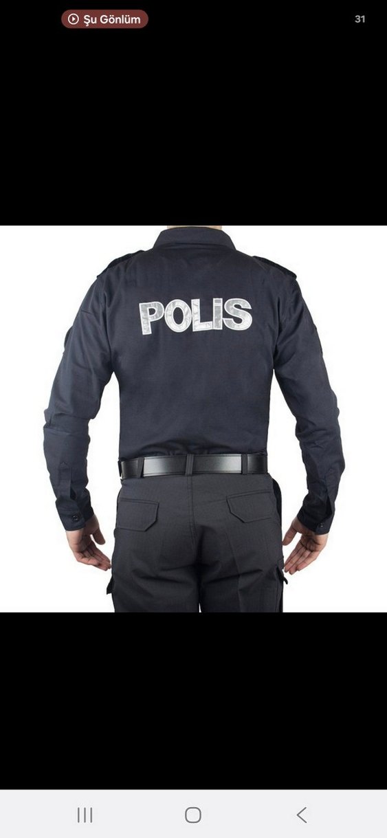 Siyah Polis gömleği — görsel 6/8