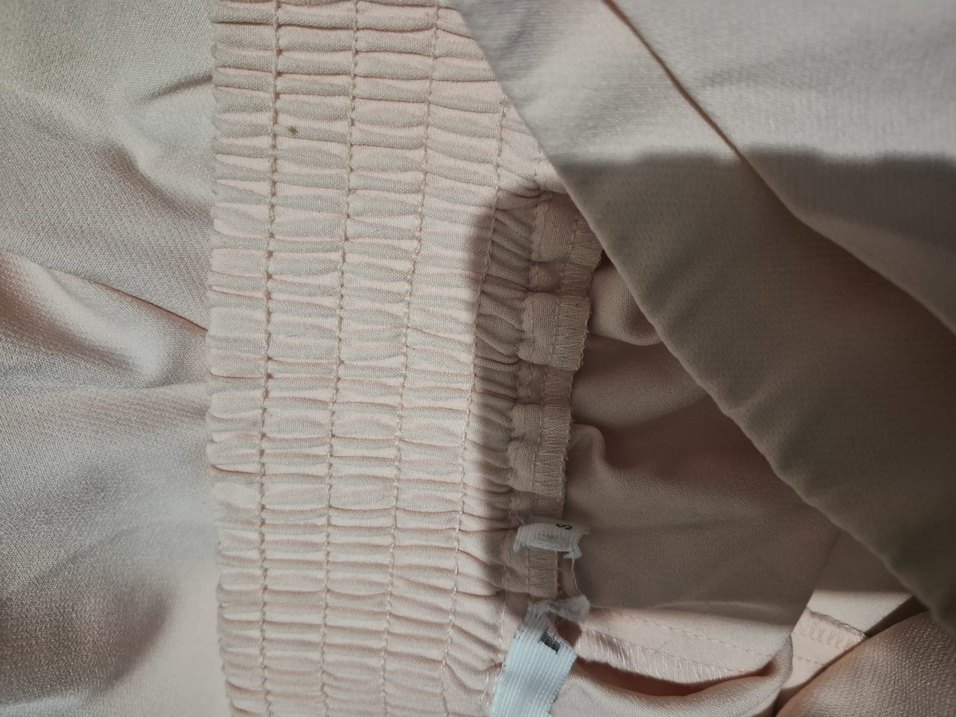 Pastel Pembe Yüksek Bel Bol Paça Pantolon — görsel 9/14