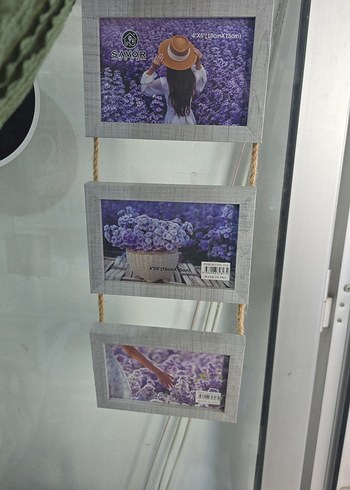 Gri Renkli İpli 3'lü Ahşap Çerçeve - Görsel 3