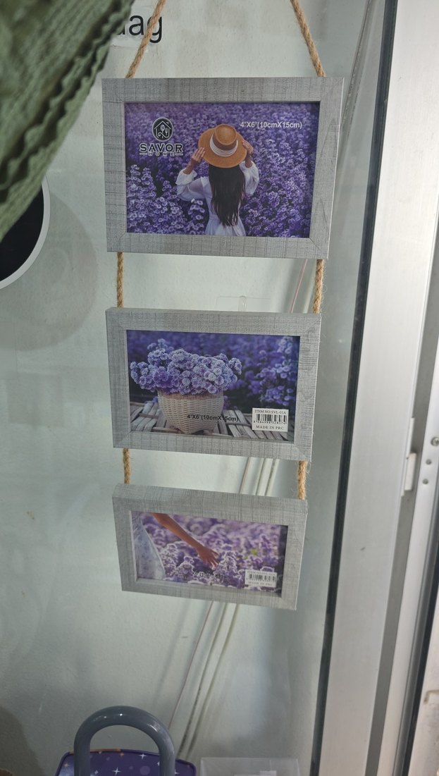 Gri Renkli İpli 3'lü Ahşap Çerçeve - Görsel 3