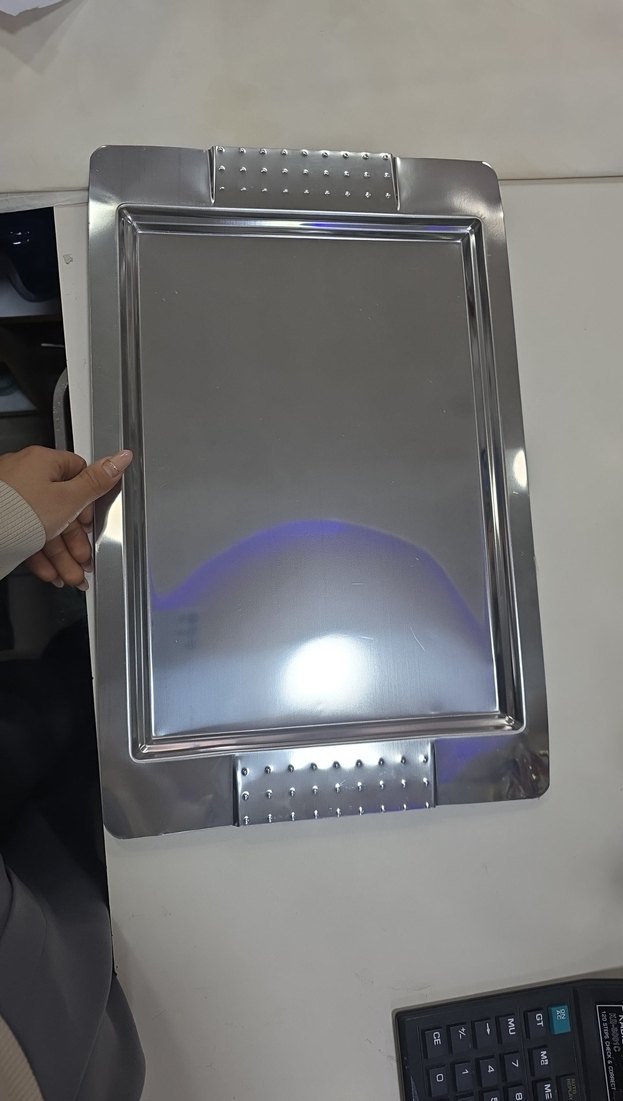 Gri Çelik Sunum Tepsisi - Görsel 2