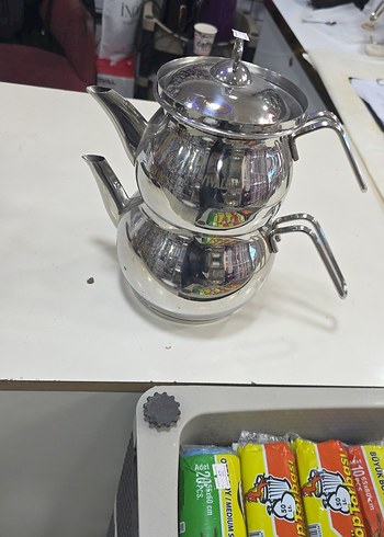 Çelik çaydanlık seti - Görsel 3