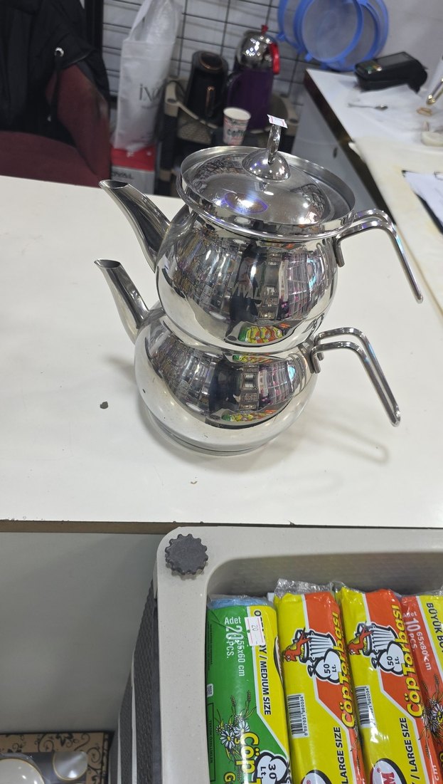 Çelik çaydanlık seti - Görsel 3