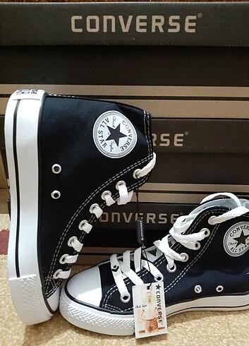 Converse ALL STAR- SİYAH Bayan Spor Ayakkabı 38 numara şeffaf ka