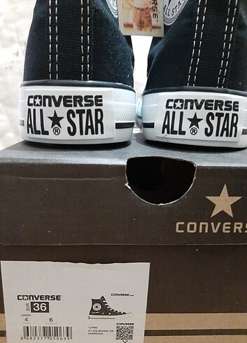 39 Beden Converse - SİYAH Bayan Spor Ayakkabı 38-39numara aralığı var şe