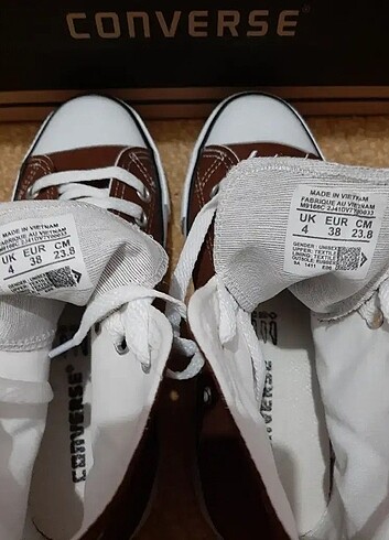 Converse Converse ALL STAR- KAHVERENGİ Bayan Spor Ayakkabı 37 numara şeff