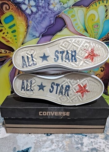 37 Beden beyaz Renk Converse - Beyaz Bayan Spor Ayakkabı 37 numara var şeffaf kaymaz