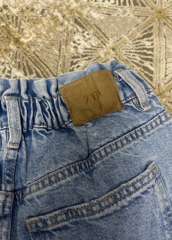 Kadın Mavi Mini Denim Şort - Görsel 3