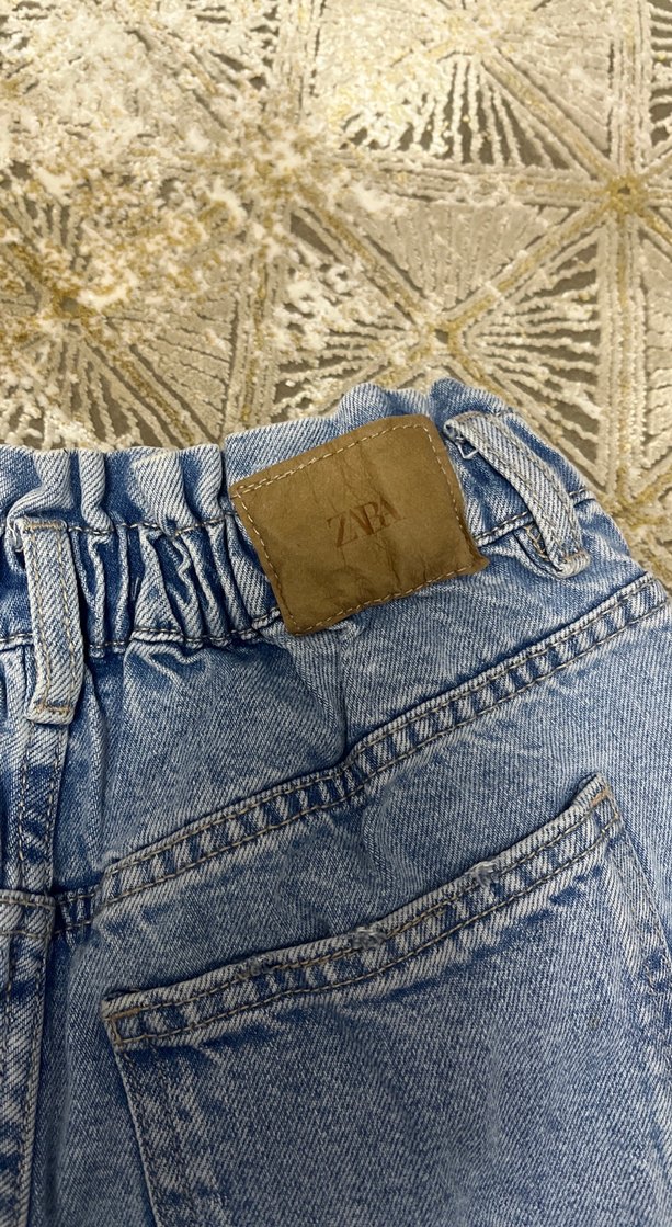 Kadın Mavi Mini Denim Şort - Görsel 3