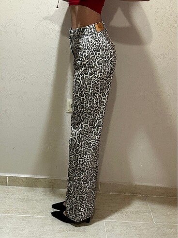 34 Beden stravarius leopar pantolon