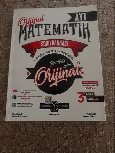 Ayt matematik soru bankası orjinal