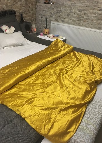 Vintage saten yorgan kılıfı - Görsel 4