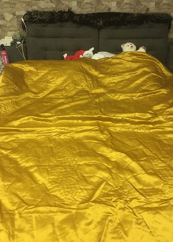 Vintage saten yorgan kılıfı - Görsel 2