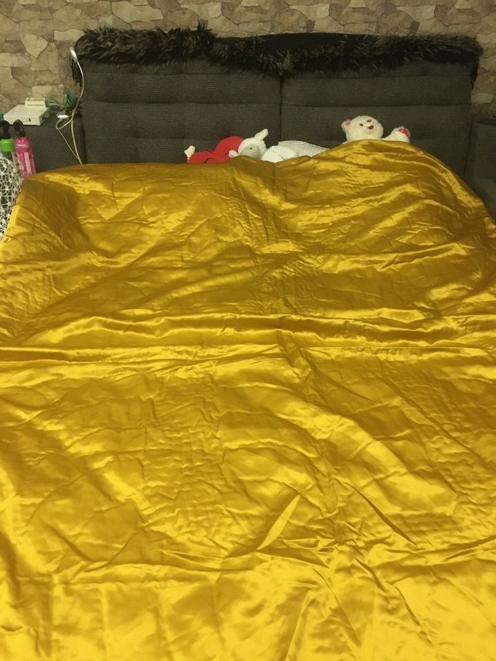 Vintage saten yorgan kılıfı - Görsel 2