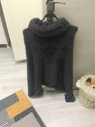 universal Beden Kadın panço kazak