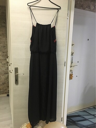 xl Beden Askılı şifon elbise