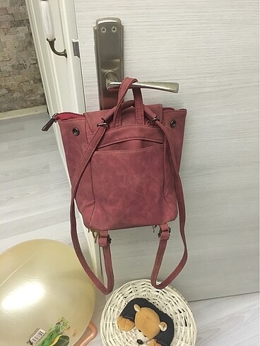  Beden kırmızı Renk Püsküllü sırt çantası