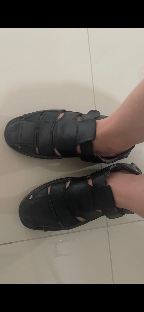 Siyah Tokalı Erkek Sandalet 43 numara - Görsel 3