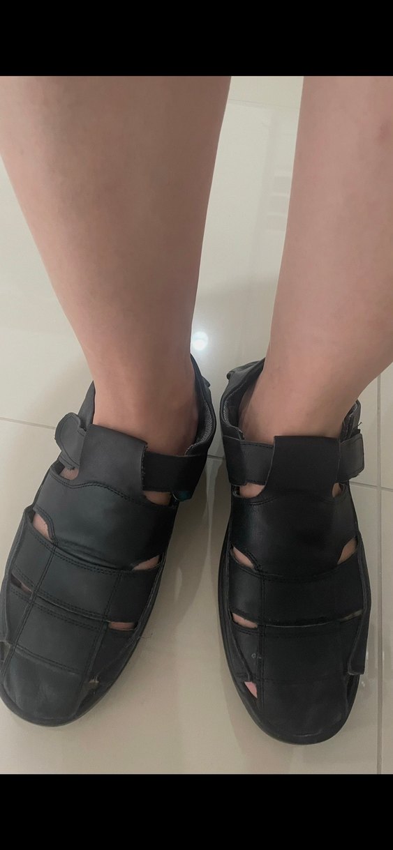 Siyah Tokalı Erkek Sandalet 43 numara - Görsel 2