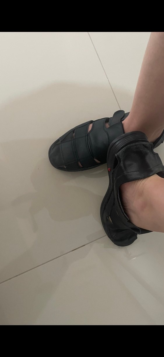 Siyah Tokalı Erkek Sandalet 43 numara - Görsel 4