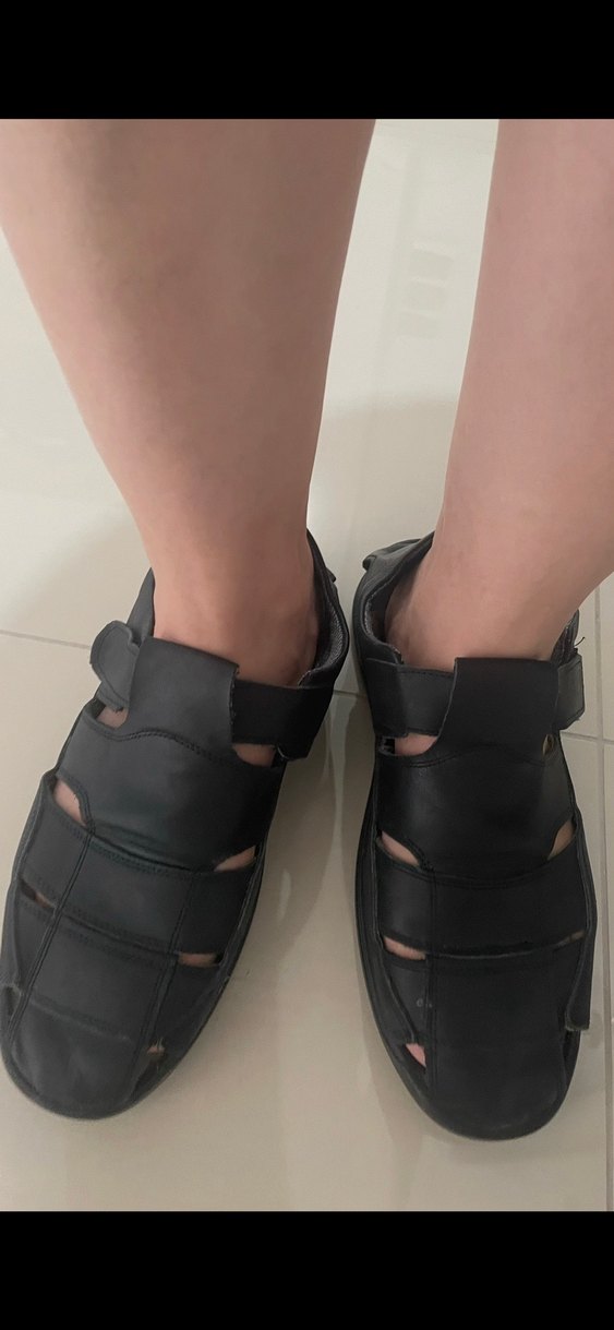 Siyah Tokalı Erkek Sandalet 43 numara - Görsel 5