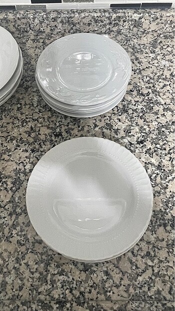Beden beyaz Renk toplam 21 adet tabak servis tabagi yemek tabagi kase pasta tabag