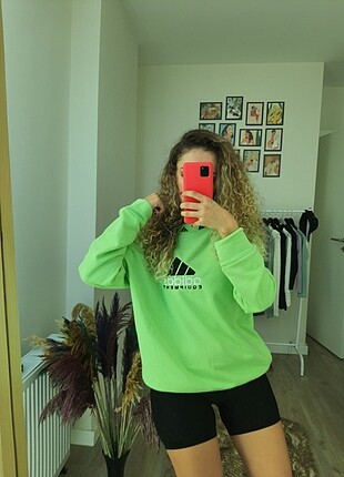 Adidas İşlemeli Oversize Sweatshirt Unisex