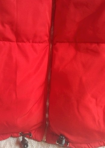 xl Beden Kırmızı Kadın Şişme Mont