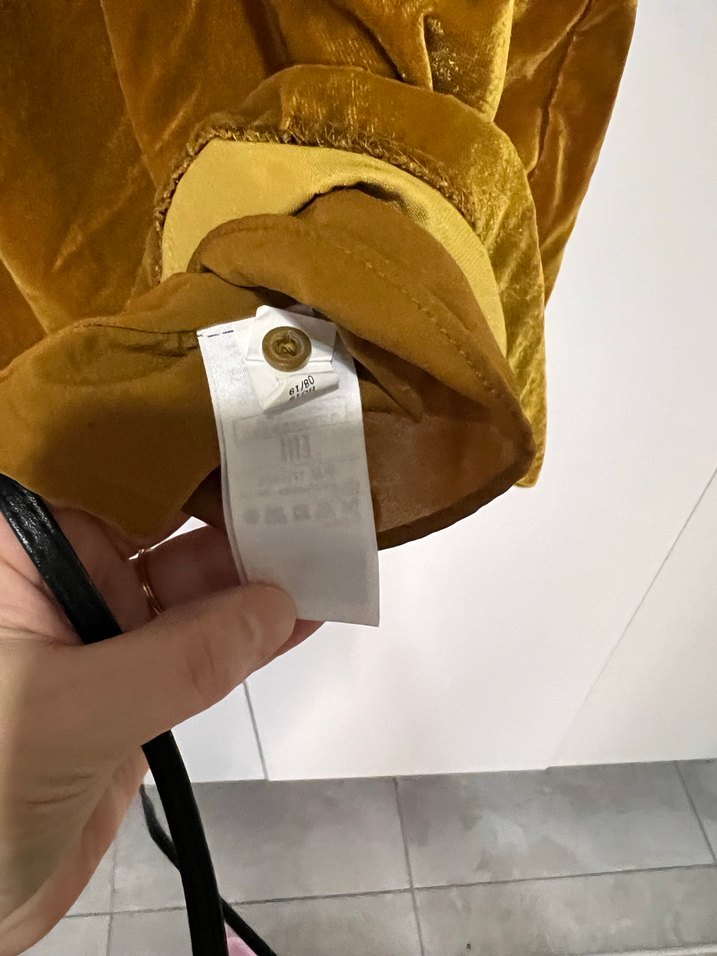 Kahverengi Midi Keten Elbise GAP marka - Görsel 4