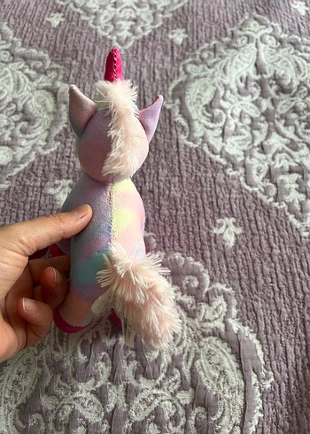 Pastel Renkli Peluş Unicorn Oyuncak - Görsel 3
